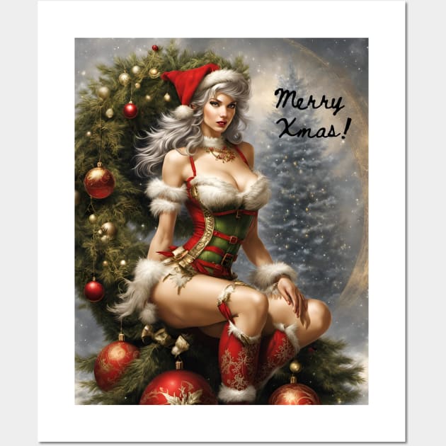 Sexy Christmas Wall Art by FineArtworld7